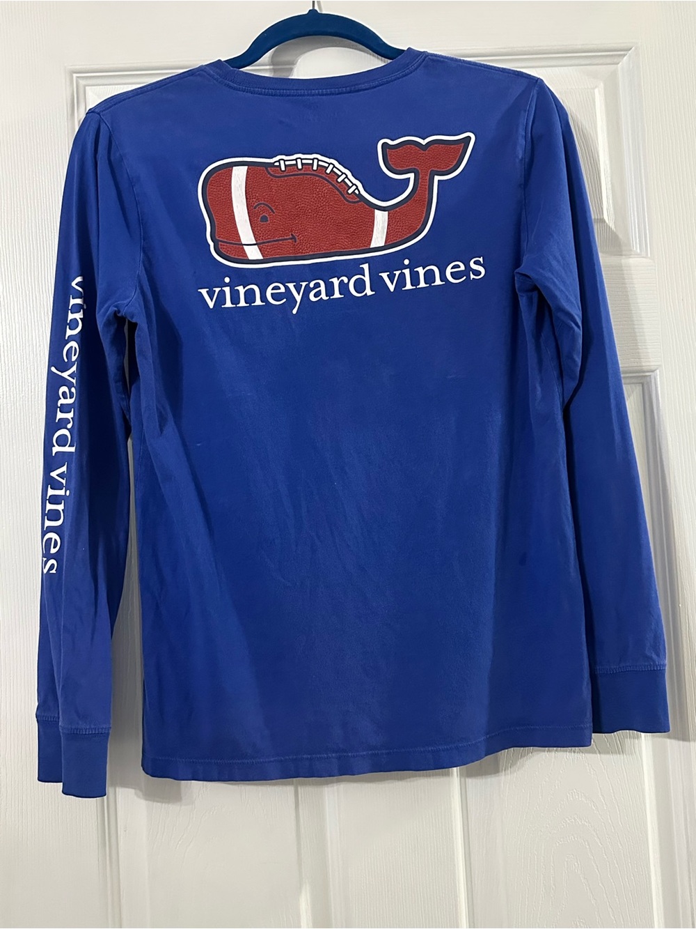 Boys Vineyard Vines Blue Long Sleeve T-Shirt - Size L (16)